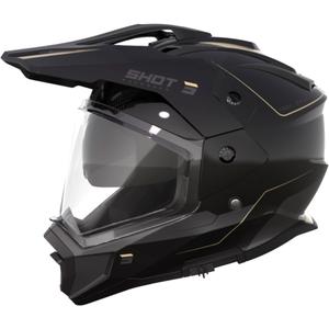 Casco Enduro Shot Trek Rally negro y beige