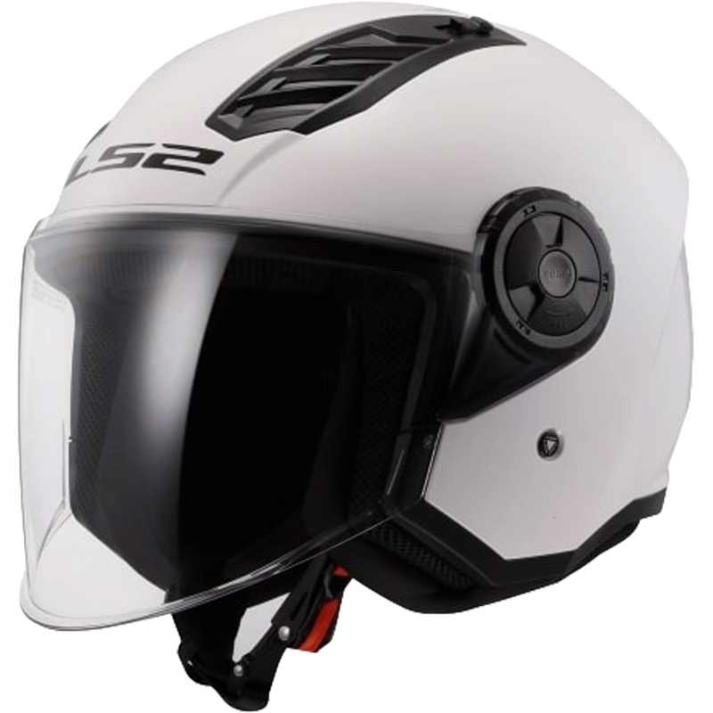 Casco de moto abierto LS2 OF616 Airflow II Solid Gloss White