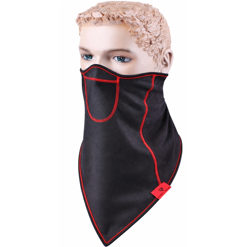Polaina de cuello Street Racer Race negra y roja
