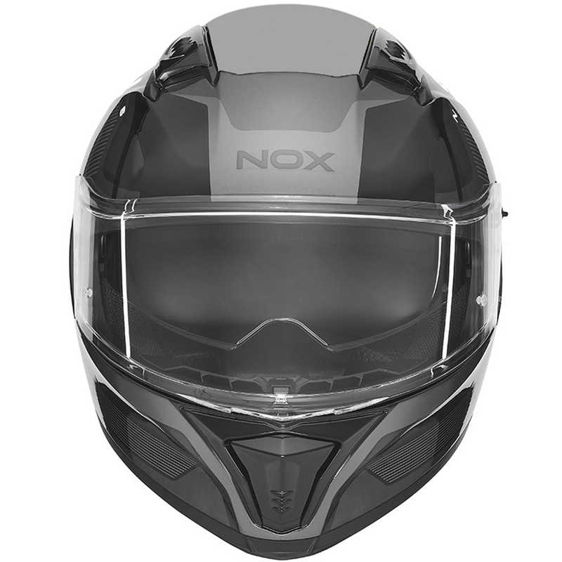Casco integral de moto NOX N402 Mentor negro-blanco