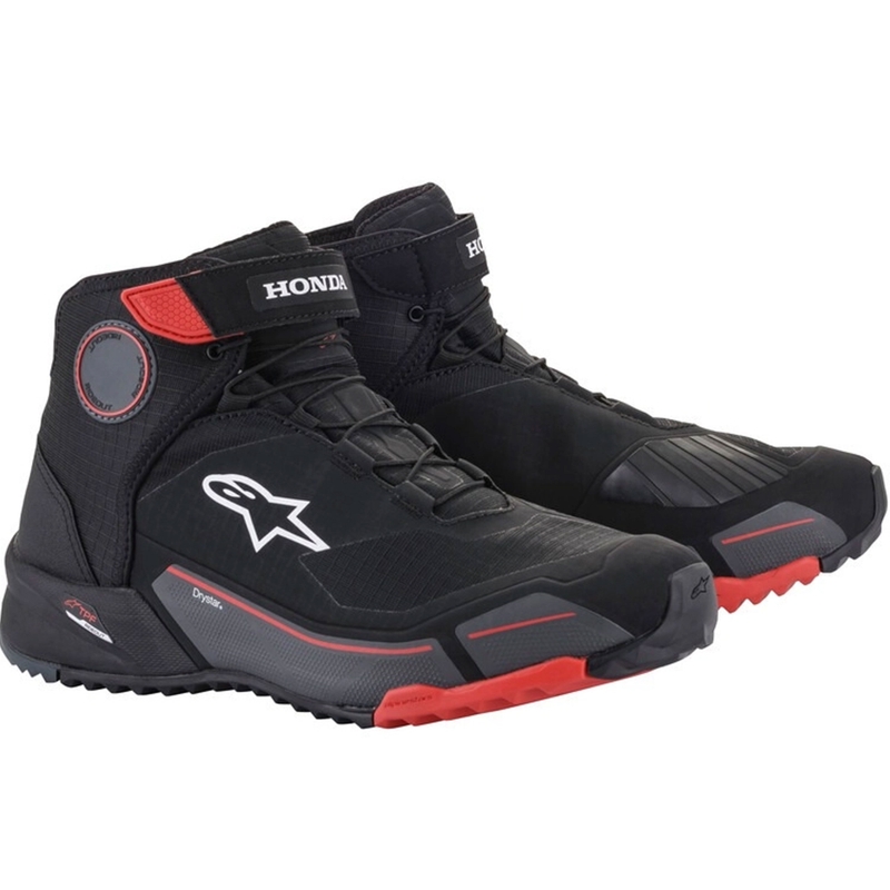 Botas de moto Alpinestars CR-X Drystar Honda Collection negro-rojo-gris