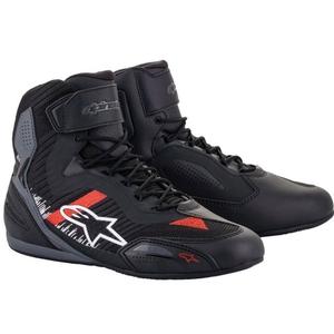 Botas de moto Alpinestars Faster 3 Rideknit en negro, gris y rojo