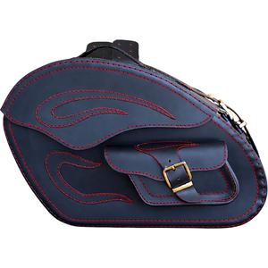 Bolsas de cuero para moto RSA S266A negro-rojo