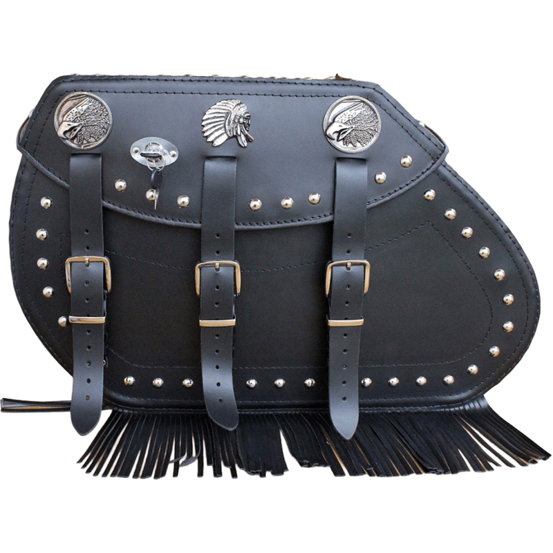 Bolsas de cuero para moto RSA S771 negras