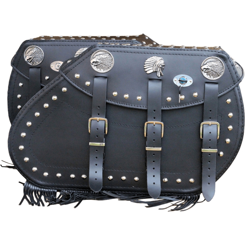 Bolsas de cuero para moto RSA S771 negras