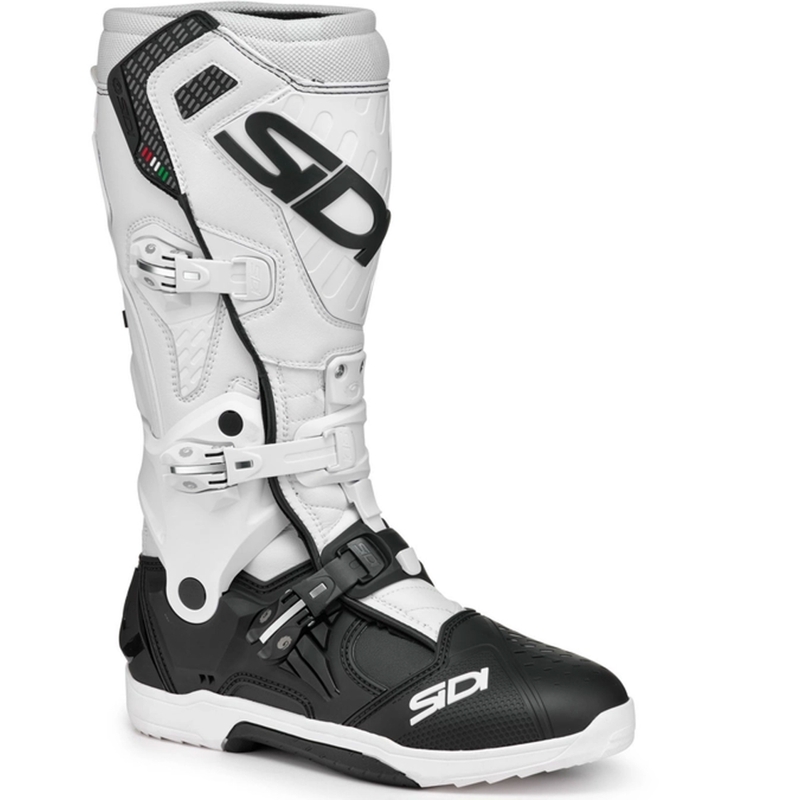 Botas de moto SiDi Crossair blancas y negras