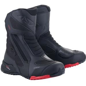 Botas de moto Alpinestars RT-7 DRYSTAR negras y rojas