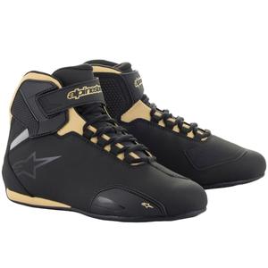 Botas de moto Alpinestars Stella Sector Negro-Champán para mujer