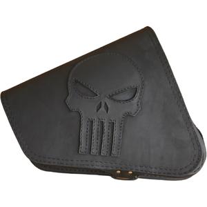 Bolsa de cuero para moto RSA S571 Punisher HD Sportster negra