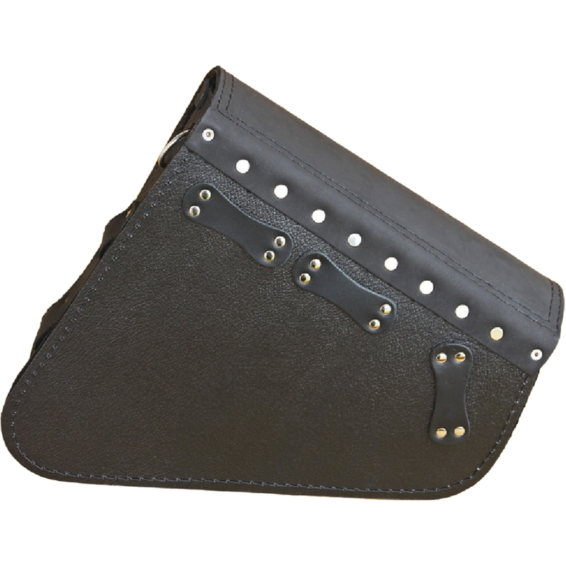 Bolsa de cuero para moto RSA S571 Punisher HD Sportster negra