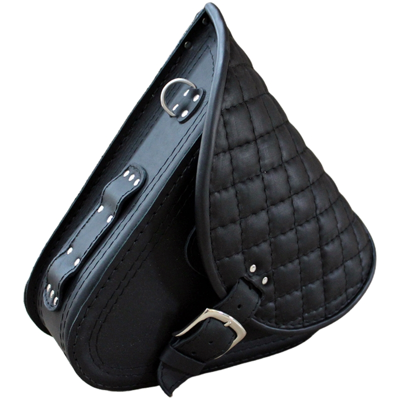 Bolsa de cuero para moto RSA S592 HD Softtail negra