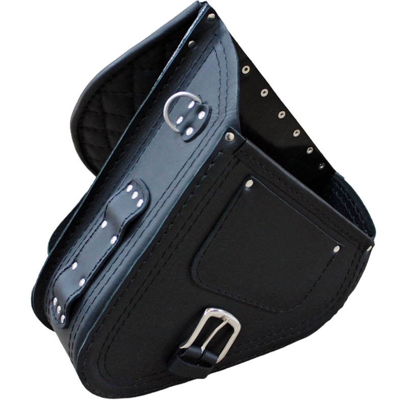 Bolsa de cuero para moto RSA S592 HD Softtail negra
