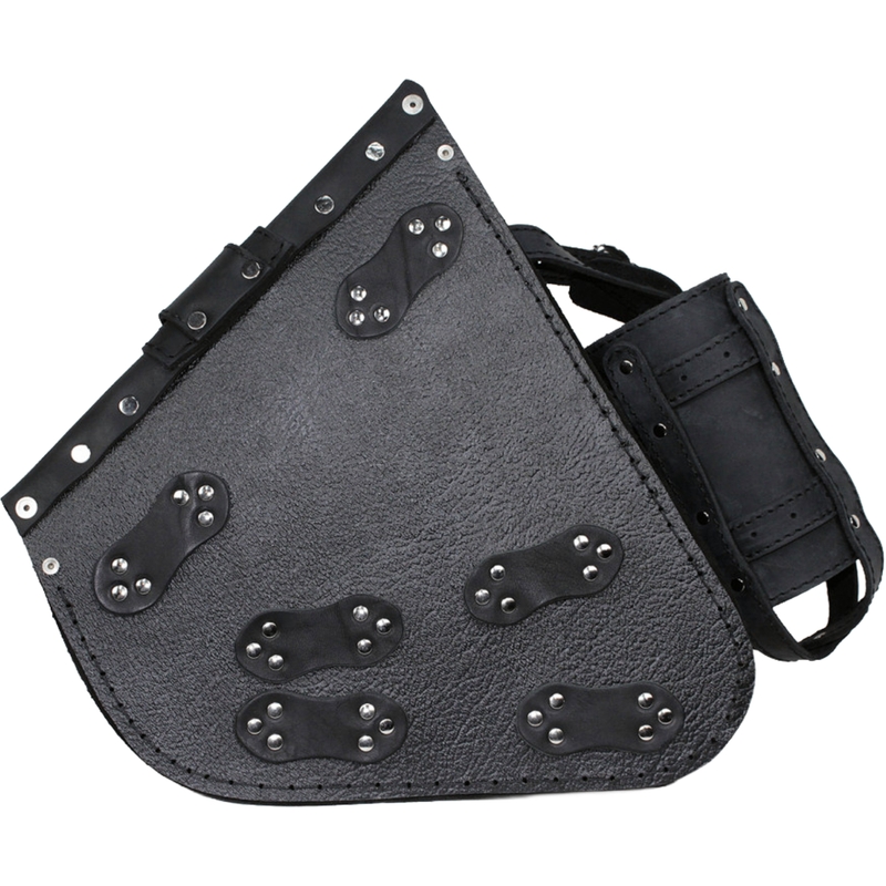 Bolsa de cuero para moto RSA S594 HD Softtail negra