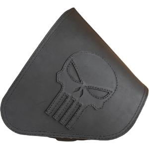 Bolsa de cuero para moto RSA S63 Punisher negra