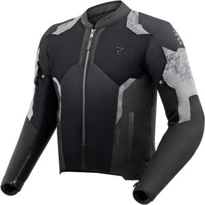 Chaqueta de moto negra y gris Rebelhorn Jax