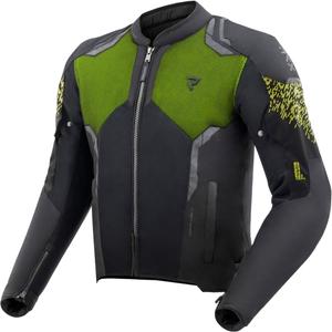 Chaqueta de moto Rebelhorn Jax negra y amarilla fluorescente