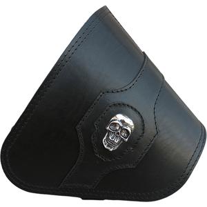 Bolsa de cuero para moto RSA S637 HD Softail negra