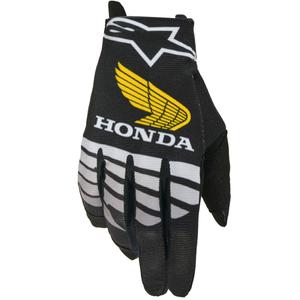 Guantes de motocross Alpinestars Radar Honda negro-gris-amarillo