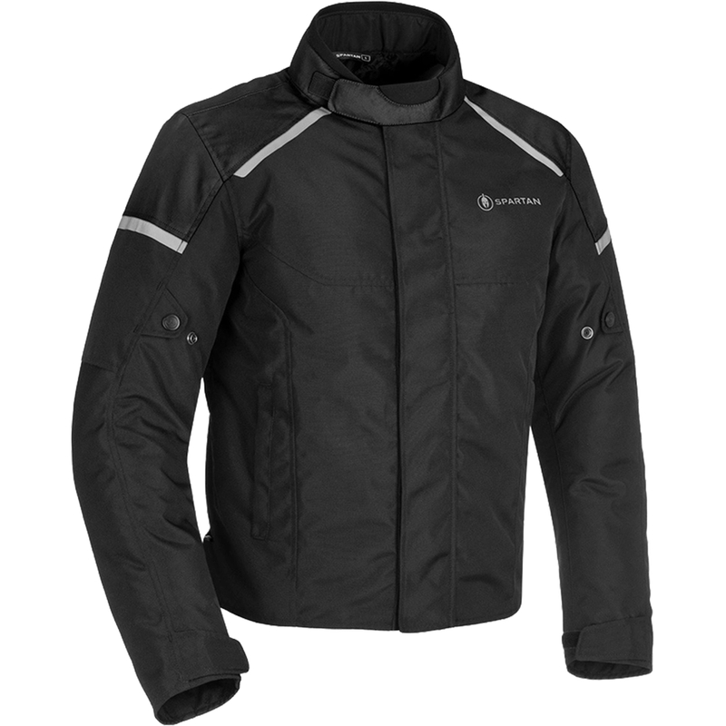 Chaqueta de moto Oxford Spartan Short WP Negra