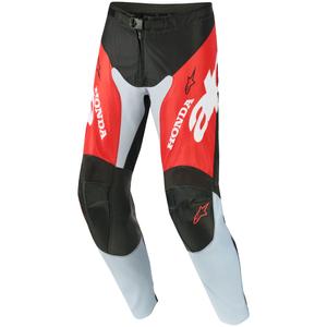 Pantalones de motocross Alpinestars Racer Veil Honda en negro, gris, rojo y amarillo