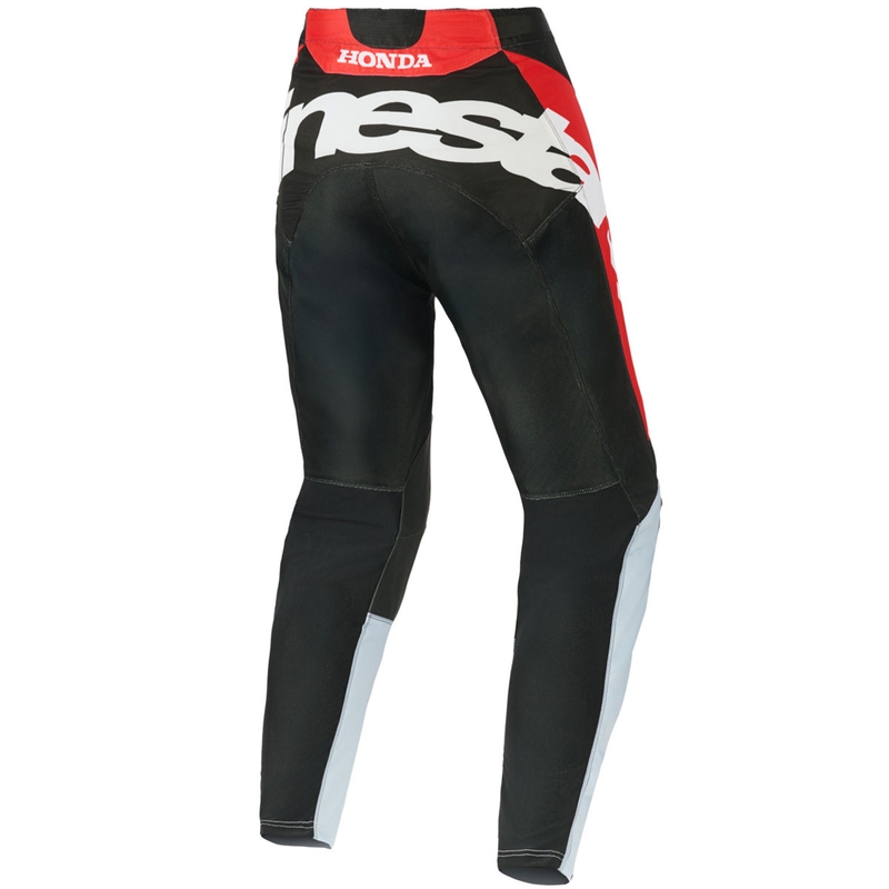 Pantalones de motocross Alpinestars Racer Veil Honda en negro, gris, rojo y amarillo