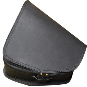 Bolsa de cuero para moto RSA S661 HD Softail negra