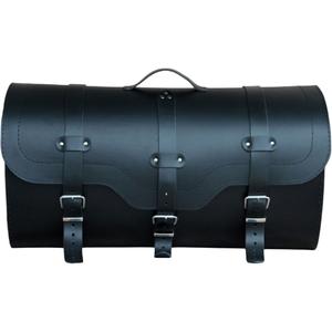 Funda de cuero para moto con cerradura RSA K165 negra