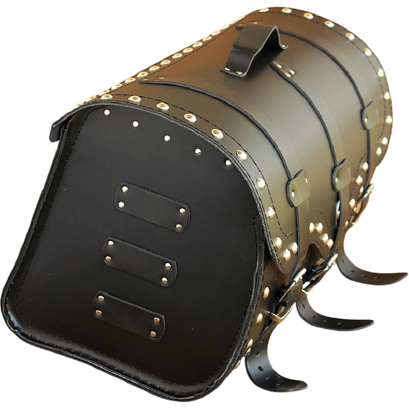Funda de piel para moto con cerradura y remaches RSA K155 negra