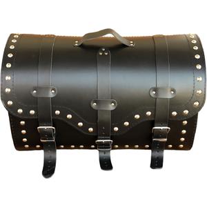 Funda de piel para moto con cerradura y remaches RSA K155 negra