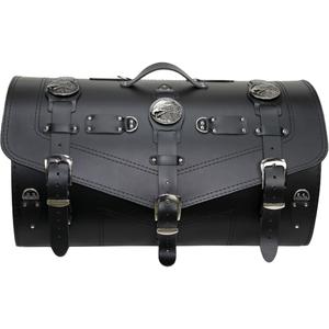 Funda de piel para moto con cerradura RSA K183 negra