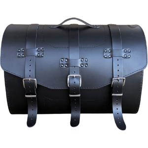 Funda de cuero para moto con cerradura RSA K451 negra