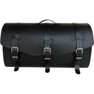 Funda de piel para moto con cerradura RSA K461 negra