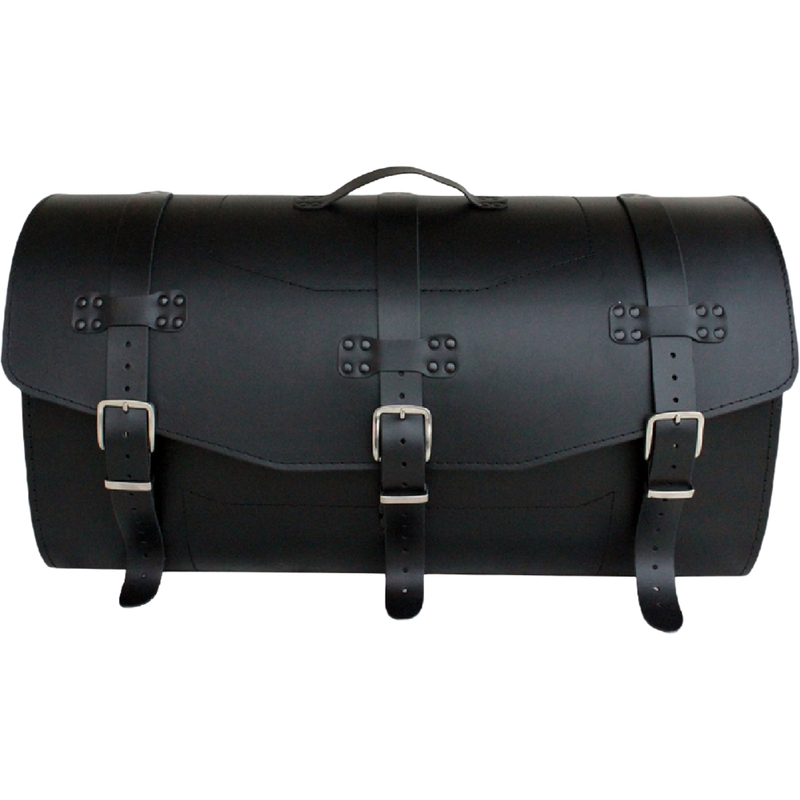 Funda de piel para moto con cerradura RSA K461 negra
