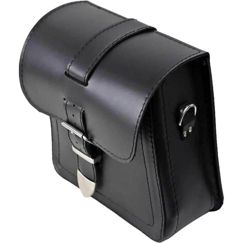 Bolsillos laterales de cuero para moto RSA Ki18 2 uds negro