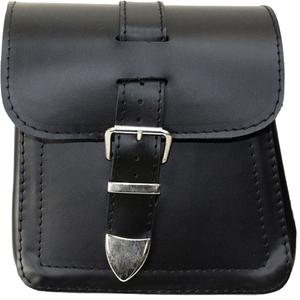 Bolsillos laterales de cuero para moto RSA Ki18 2 uds negro