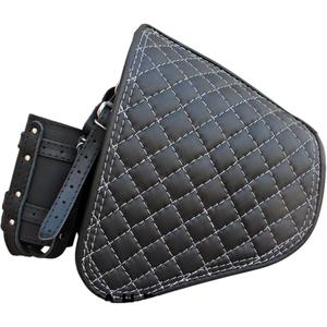 Bolsa de cuero para moto RSA S63 HD Softail negra