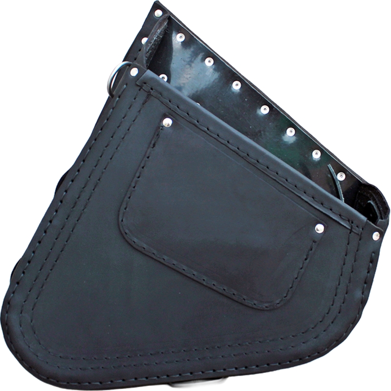 Bolsa de cuero para moto RSA S63 HD Softail negra