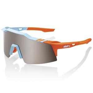 Gafas de sol 100% SPEEDCRAFT SL Soft Tact de dos tonos con lentes plateadas
