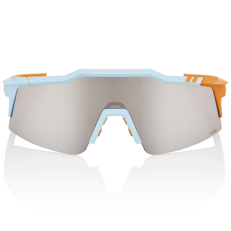 Gafas de sol 100% SPEEDCRAFT SL Soft Tact de dos tonos con lentes plateadas