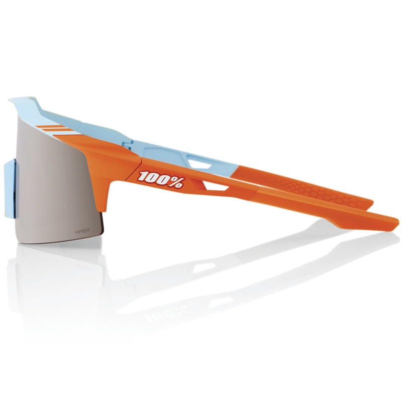 Gafas de sol 100% SPEEDCRAFT SL Soft Tact de dos tonos con lentes plateadas