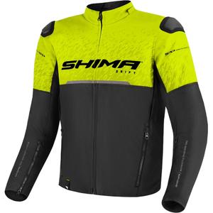 Chaqueta de moto Shima Drift negro-amarillo fluo