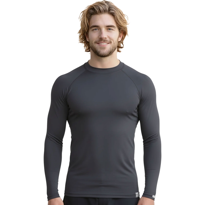 Camiseta térmica nanosilver® Raglan gris antracita - manga larga