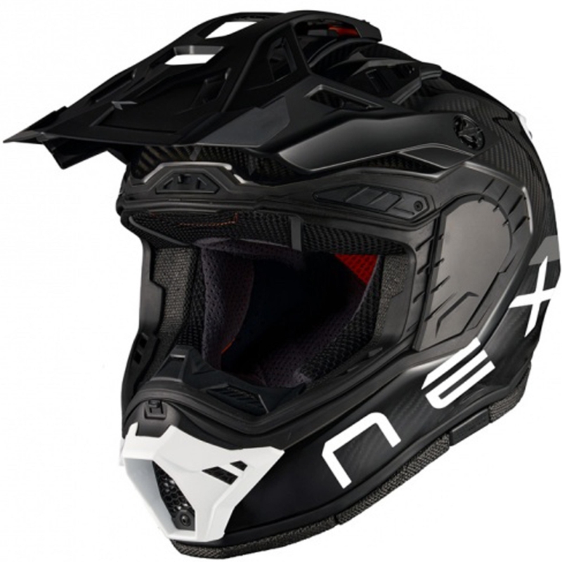 Casco de moto enduro Nexx X.Rally FIM Racing 2 Carbon negro-blanco