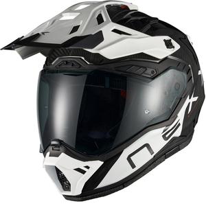 Casco de moto enduro Nexx X.Rally Gravix Carbon negro-blanco