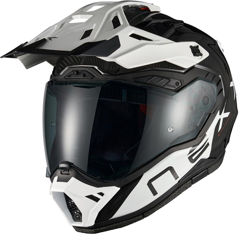 Casco de moto enduro Nexx X.Rally Gravix Carbon negro-blanco