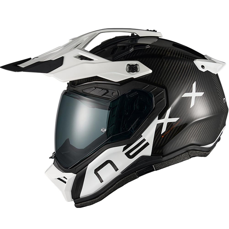 Casco de moto enduro Nexx X.Rally Gravix Carbon negro-blanco