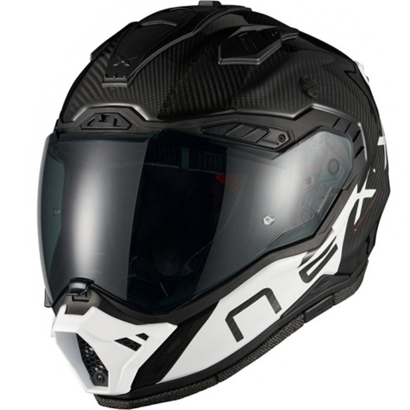 Casco de moto enduro Nexx X.Rally Gravix Carbon negro-blanco