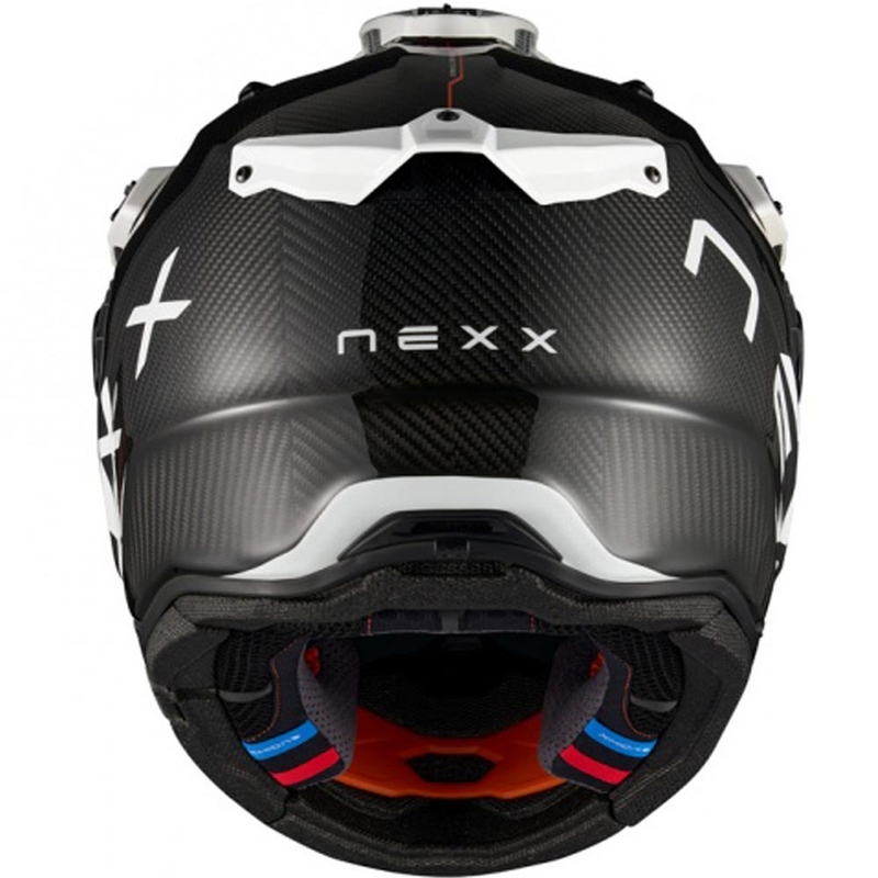 Casco de moto enduro Nexx X.Rally Gravix Carbon negro-blanco