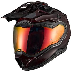 Casco de moto enduro Nexx X.Rally Namib Carbon rojo