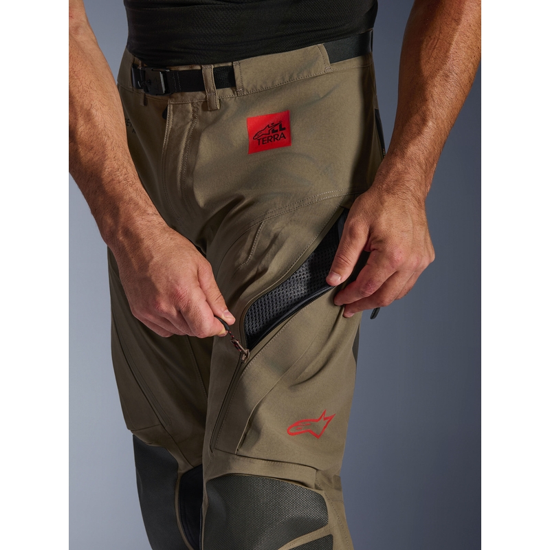 Pantalones de moto Alpinestar Nazca 3L Gore-Tex PRO color marrón claro-negro